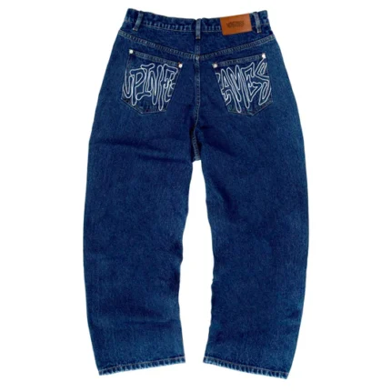 Up In Flames Jeans Blue (2)