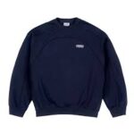 Up In Flames Reverse Stitch Crew Neck Navy (3)