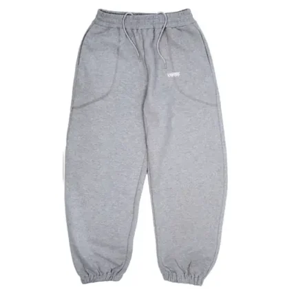 Up In Flames Reverse Stitch Joggers Grey (2)