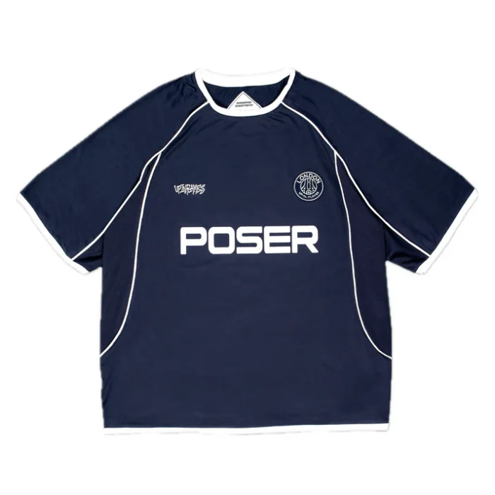 Up In Flames UIF x Poser Équipe Jersey NavyWhite (2)