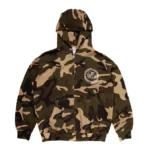 Up In Flames Camo Waffle Zip up 1