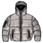 Up In Flames Grey Puffer Jacket 5