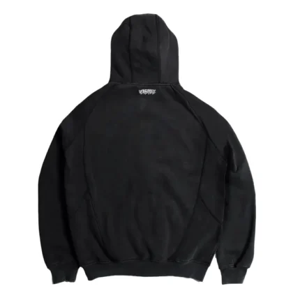 Up In Flames Ninja Zip Up Washed Black (2)